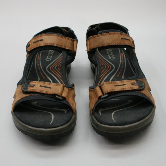 ECCO Men\'s 47 (13-13.5) Yucatan Receptor Brown Leather Hook Loop Sport Sandals main image 11